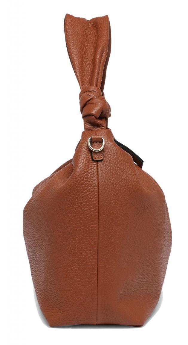 Ledertasche L.Credi Munich Hanne Cognac Hobobeutel Knoten