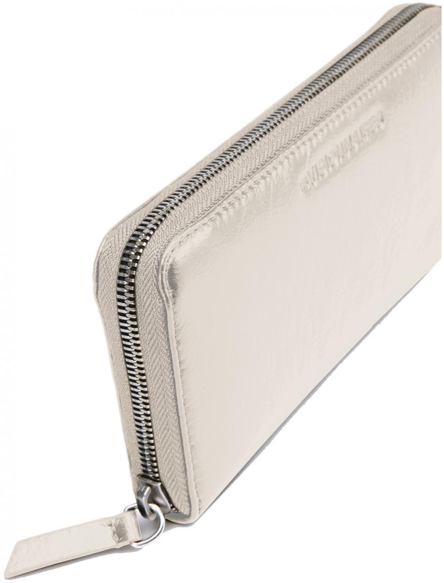 Lederwallet hellbeige Lily Glossy Glanzfinish Les Visionnaires 