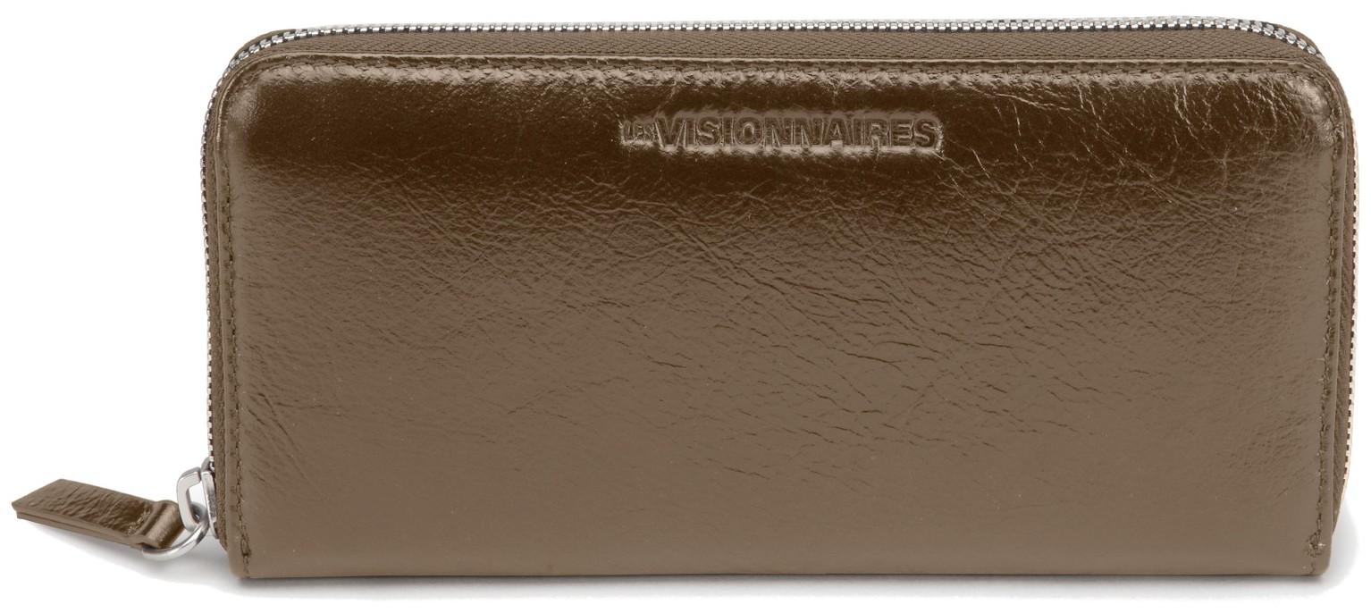 Les Visionnaires Brieftasche braun glänzend Lily Glossy