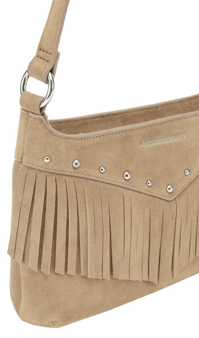 Les Visionnaires Fransentasche Chain Cozy Boho Soft Tan beige