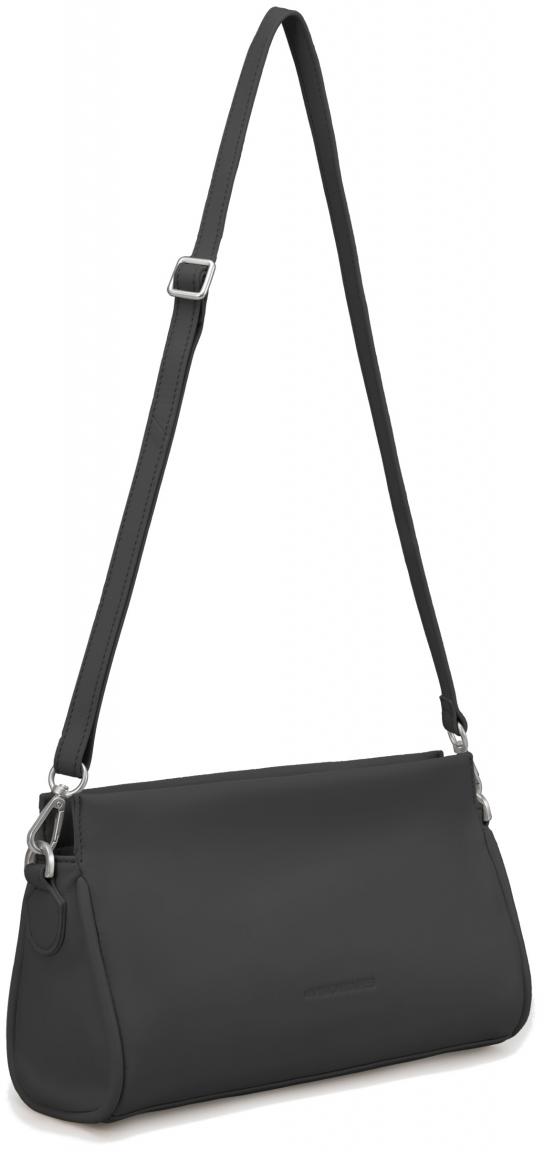 Les Visionnaires Gabrielle Piping Black Crossovertasche schwarz Lammleder