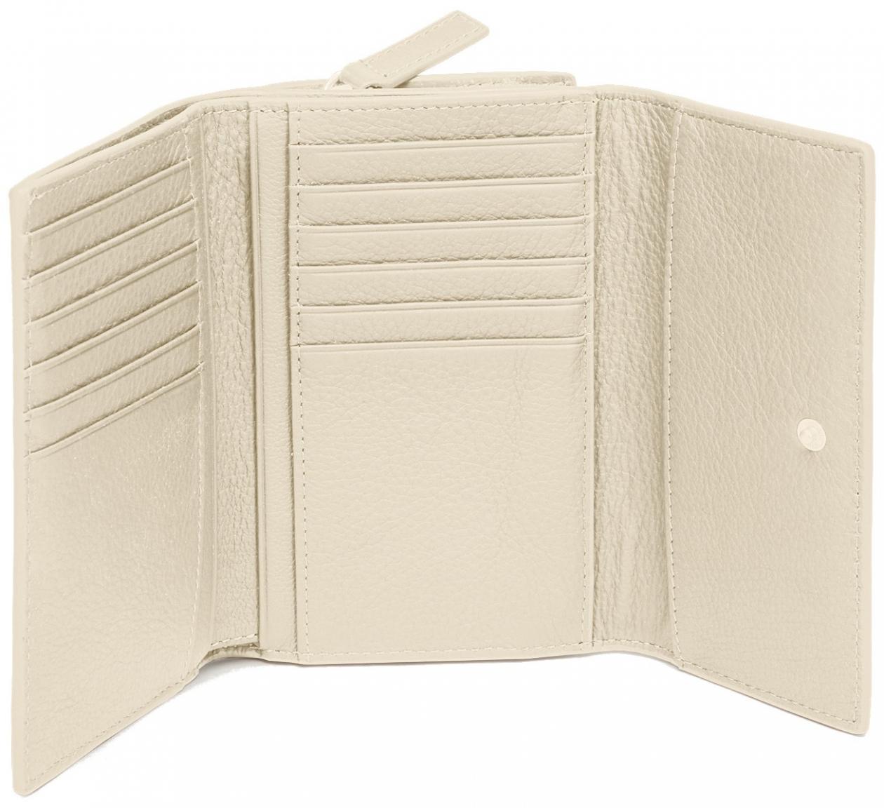 Les Visionnaires Geldbörse Glanzfinish Lisa Glossy Off White