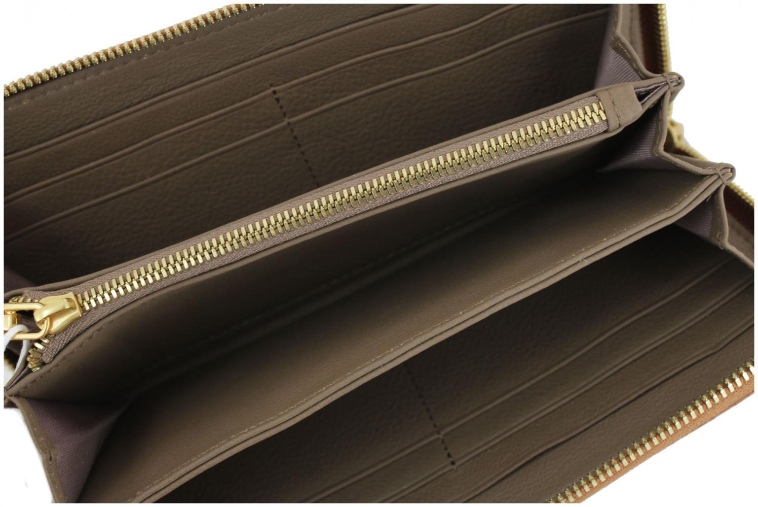 Les Visionnaires Langbörse schwarz glänzend Sophie Quilting Metallic