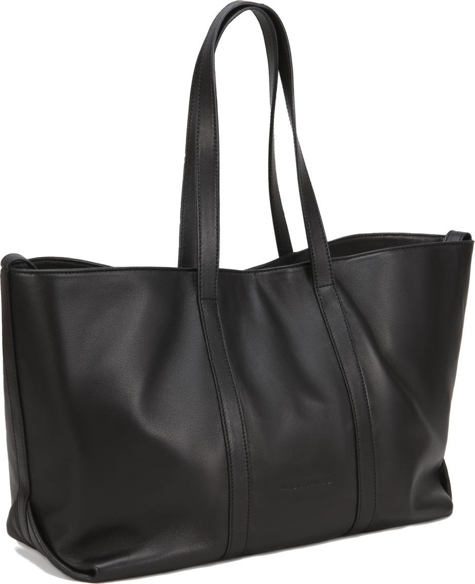 Les Visionnaires Lucile Silky Tote Bag Lammleder schwarz