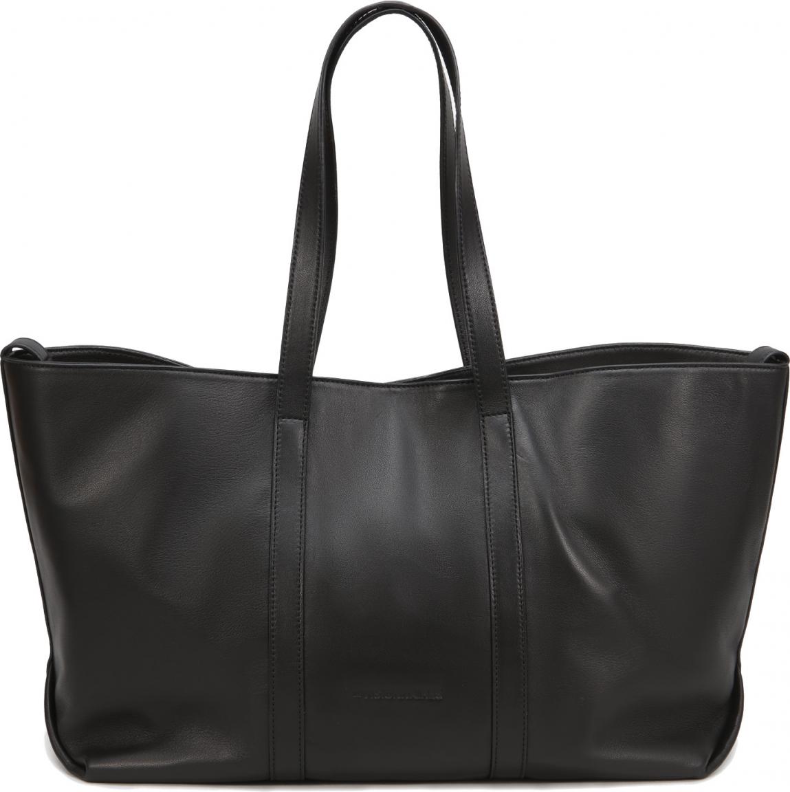 Les Visionnaires Lucile Silky Tote Bag Lammleder schwarz