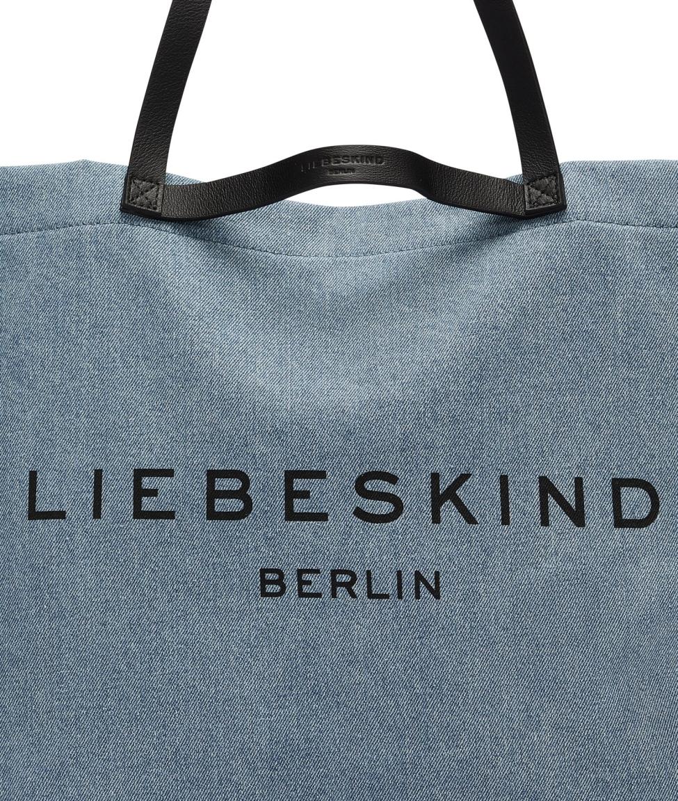 Liebeskind Berlin Aurora Large Jeans Shopper Blue Denim Logomanie