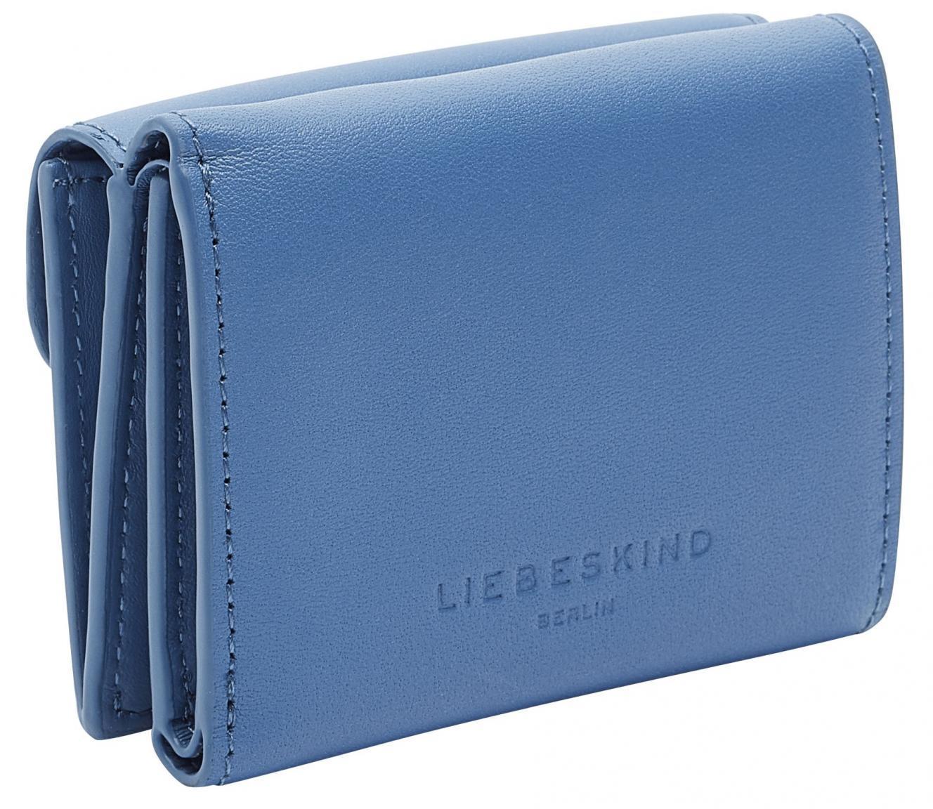 Liebeskind Berlin Lederbörse Flare Lillian Retro Denim RFID Schutz blau