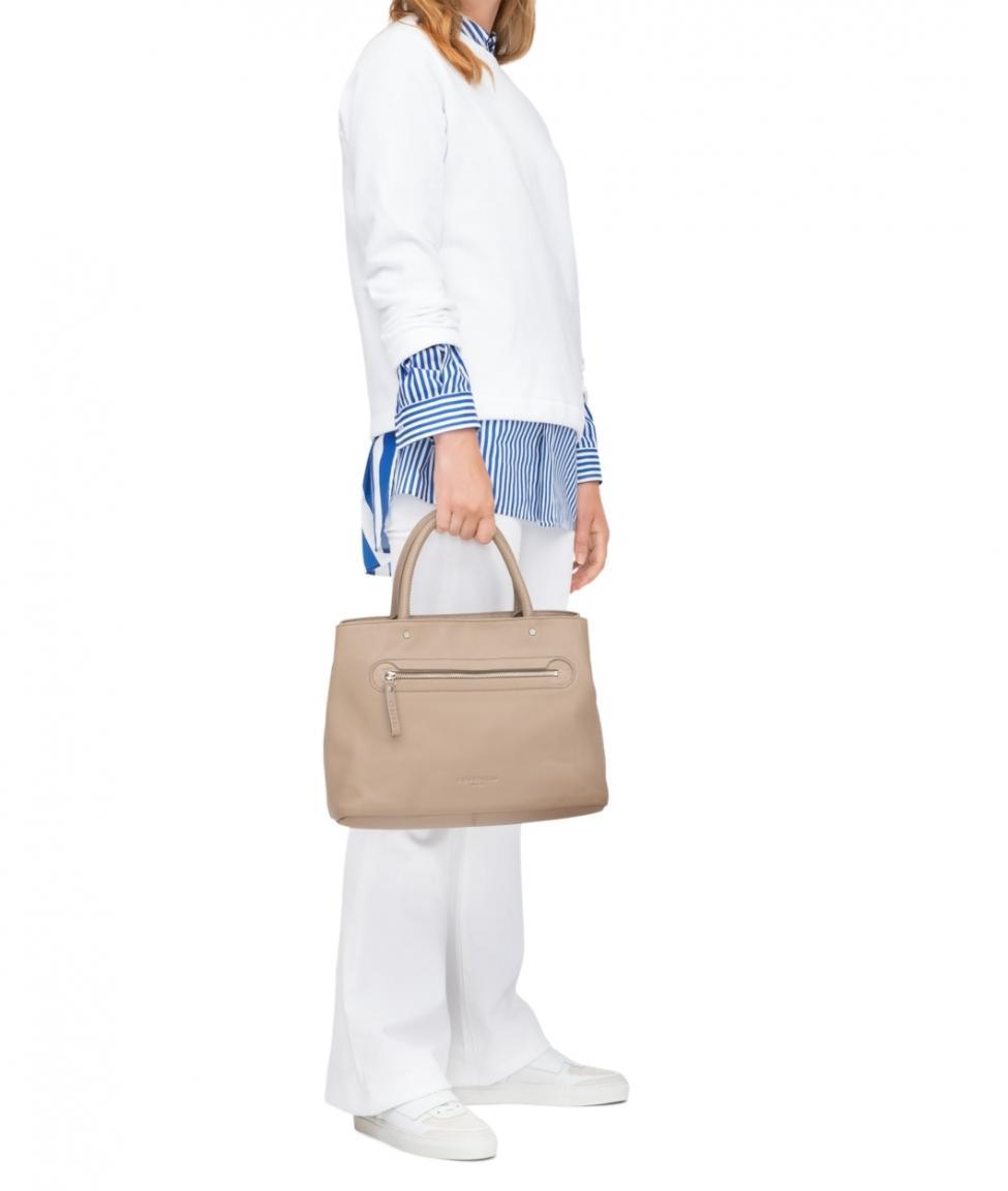 Liebeskind Berlin Mini Daily 2 Satchel M Taupe grau Leder