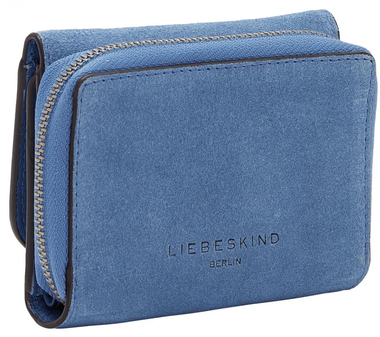 Liebeskind Berlin blau Fab Suede Pablita Überschlagbörse Retro Denim