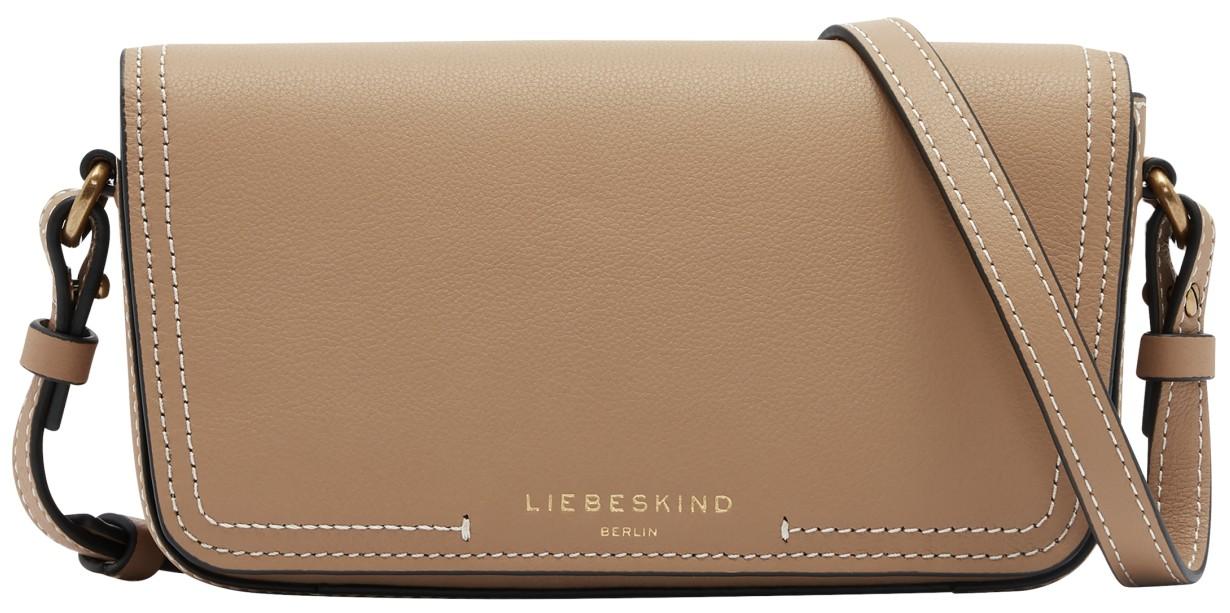 Liebeskind Berlin kleine Crossovertasche Chudy Harris beige Überschlag