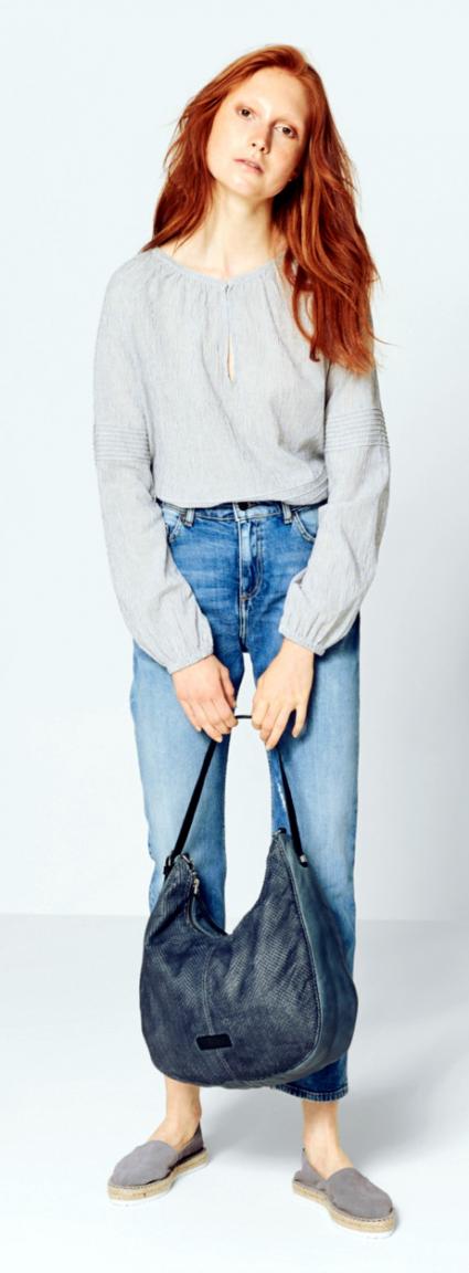 Liebeskind Chatsworth Beuteltasche Schlagenschuppen Blau