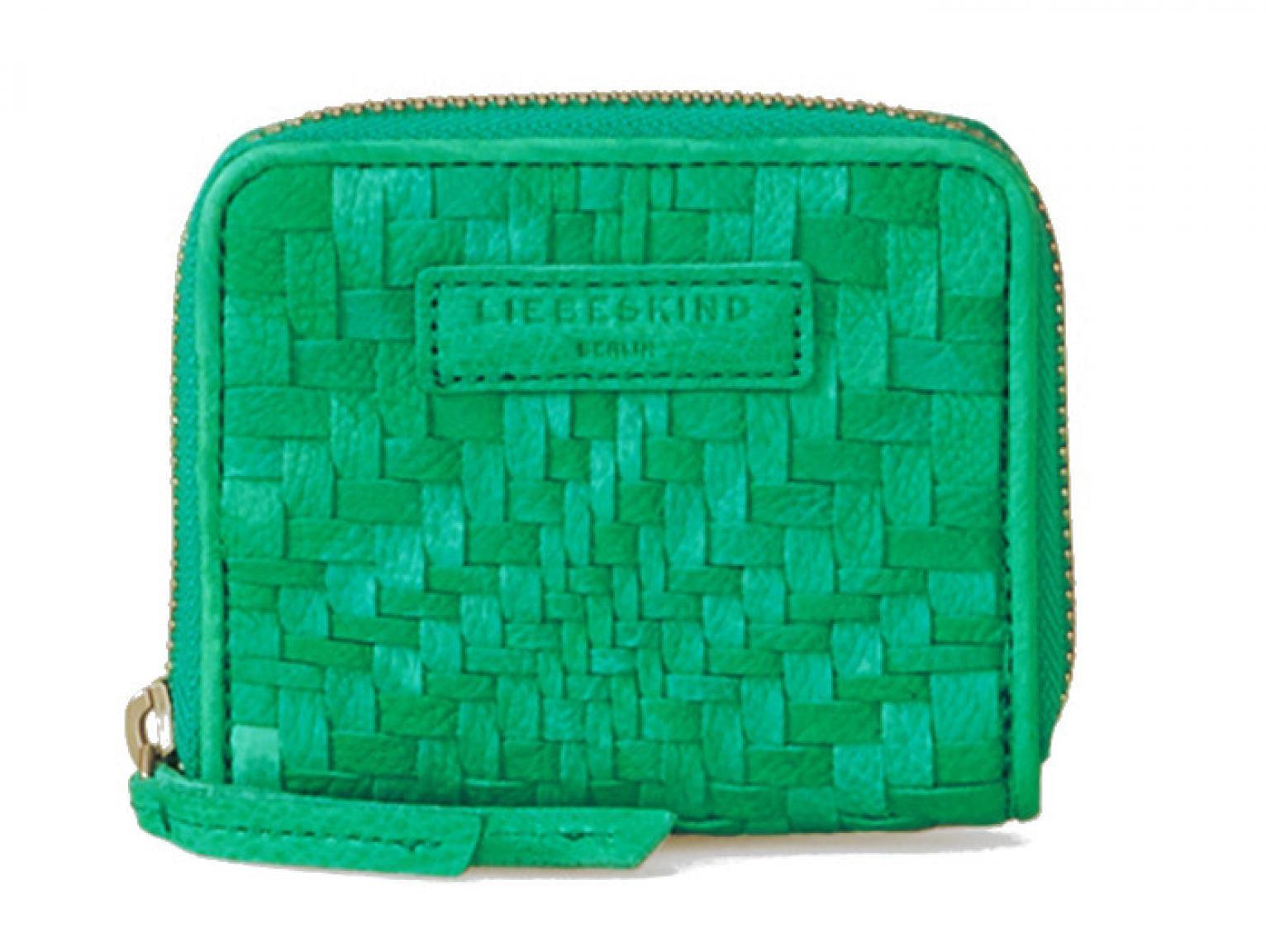 Liebeskind Damenbörse Etui DotS7 Flecht Palm Green