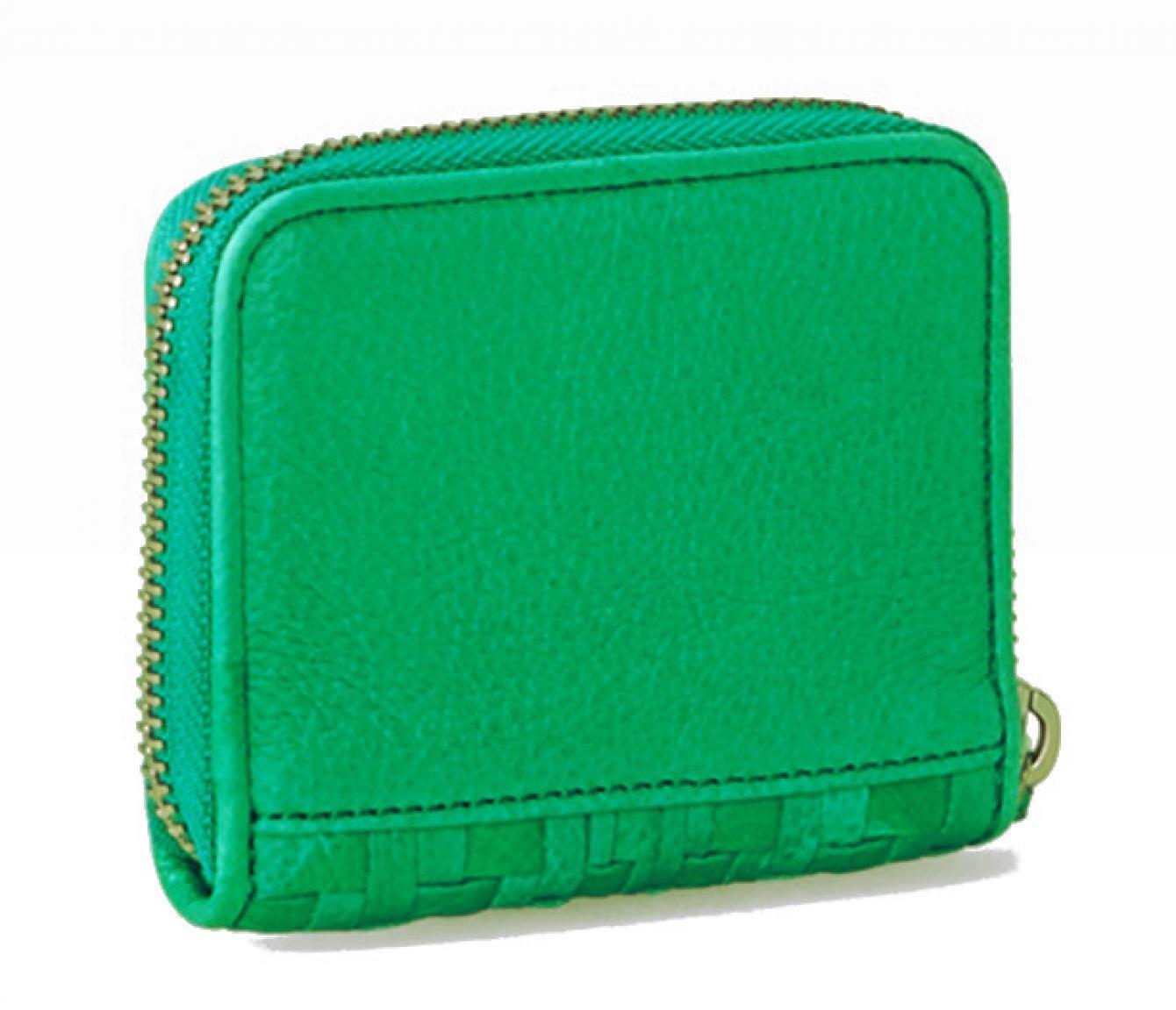 Liebeskind Damenbörse Etui DotS7 Flecht Palm Green