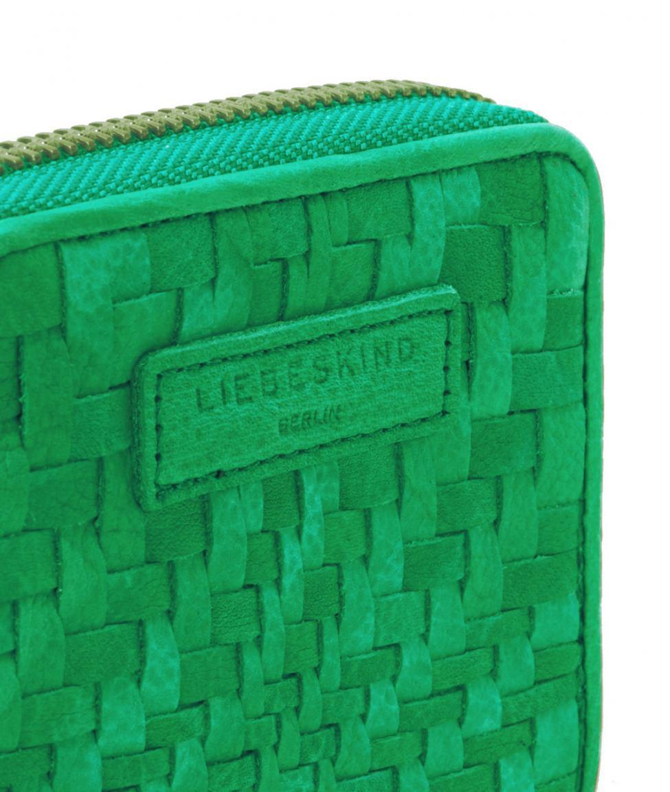 Liebeskind Damenbörse Etui DotS7 Flecht Palm Green