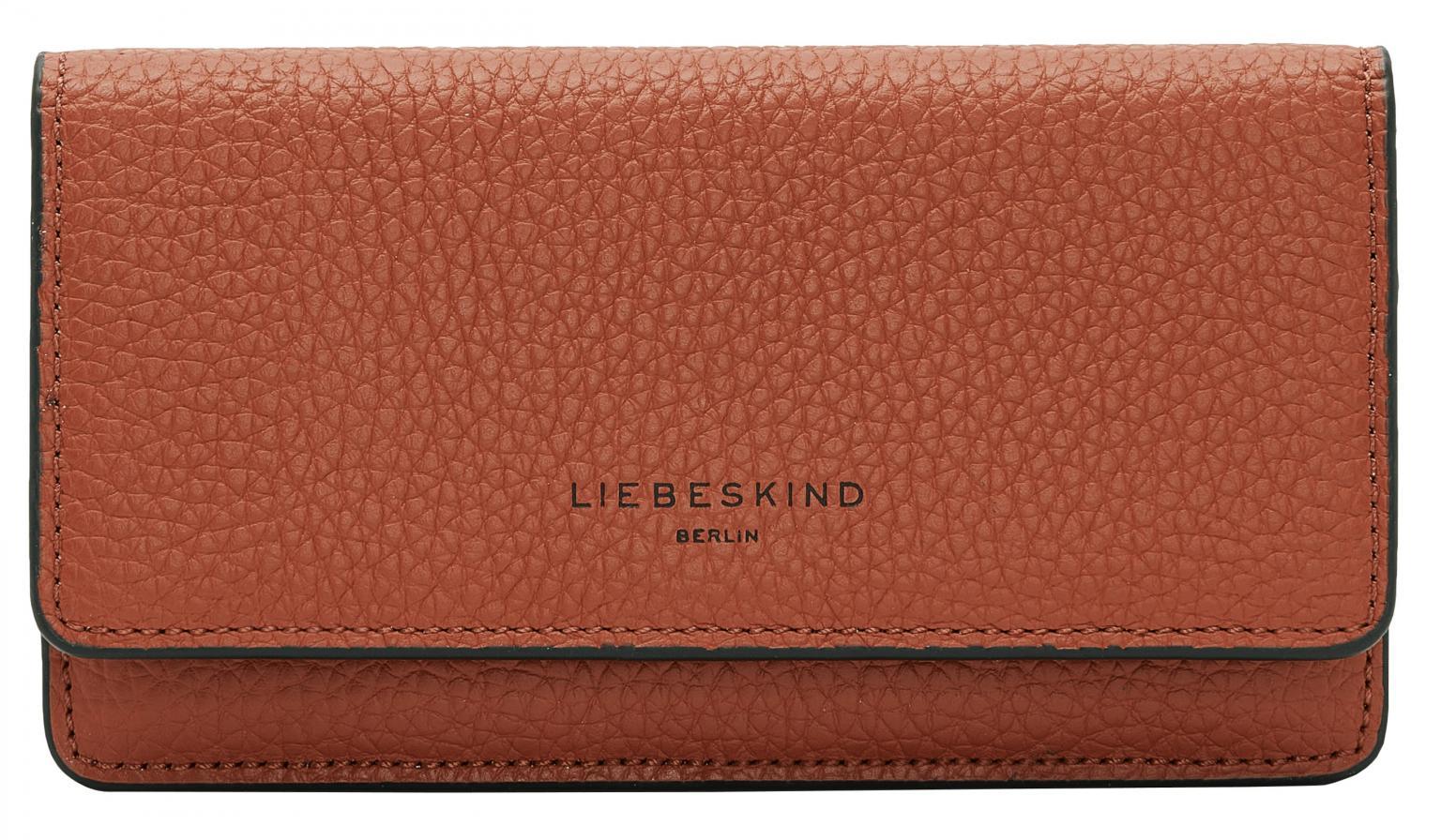 Liebeskind Damengeldtasche braun orange Slam Wallet Large Chayenne Powder RFID