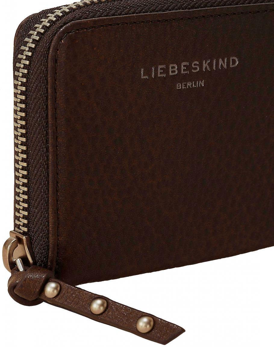Liebeskind Etui Zip Leder DotH7 Coca Milled Dunkelbraun