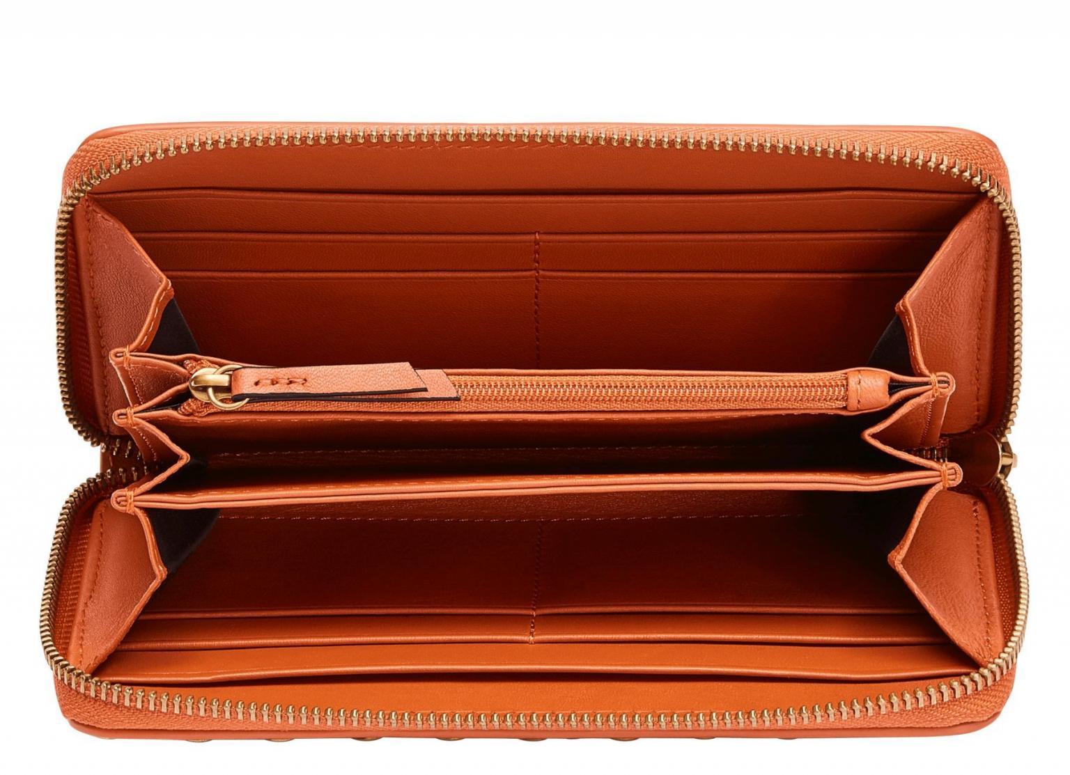 Liebeskind Geldbörse orange RFID Farrah Studs Sally Sunset