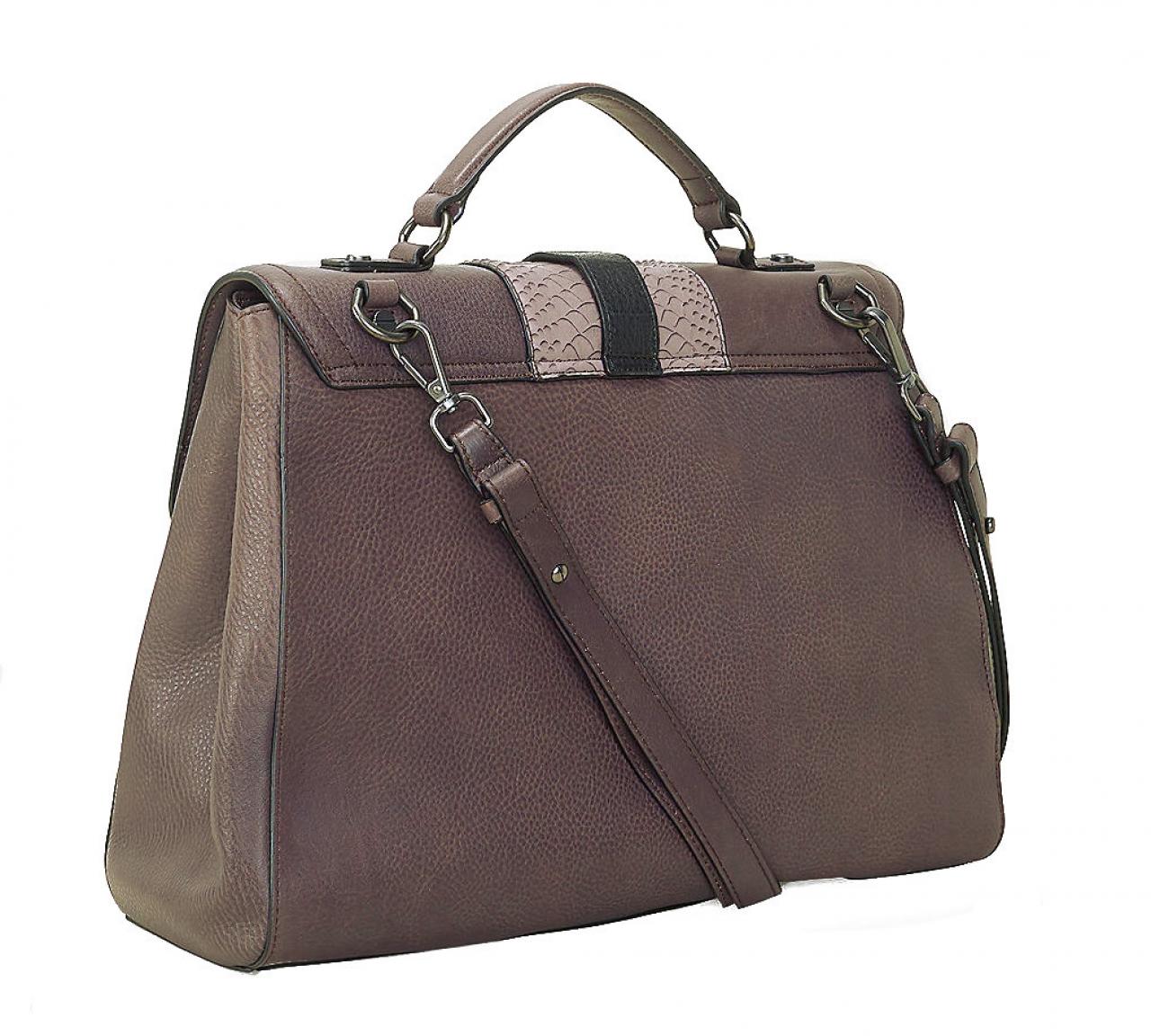 Liebeskind Henkeltasche Adara Handcut Python Eagle Brown Braun