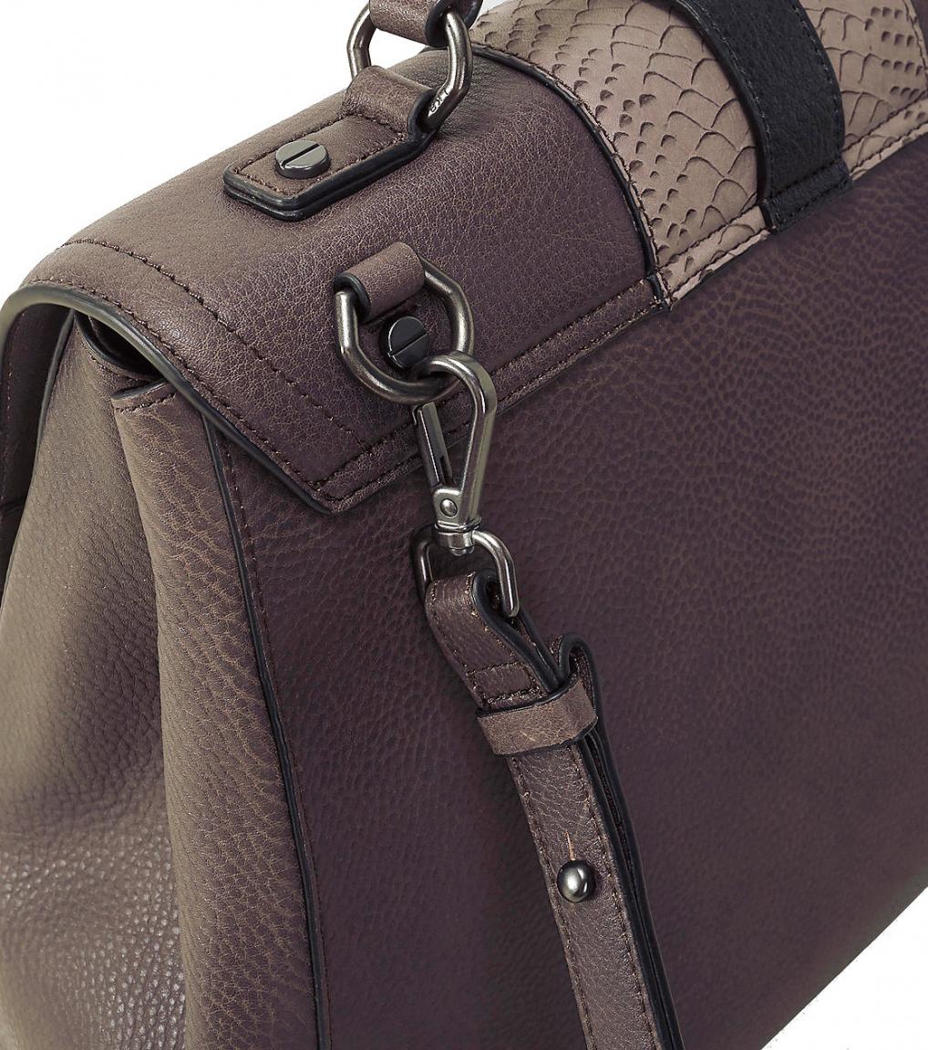 Liebeskind Henkeltasche Adara Handcut Python Eagle Brown Braun