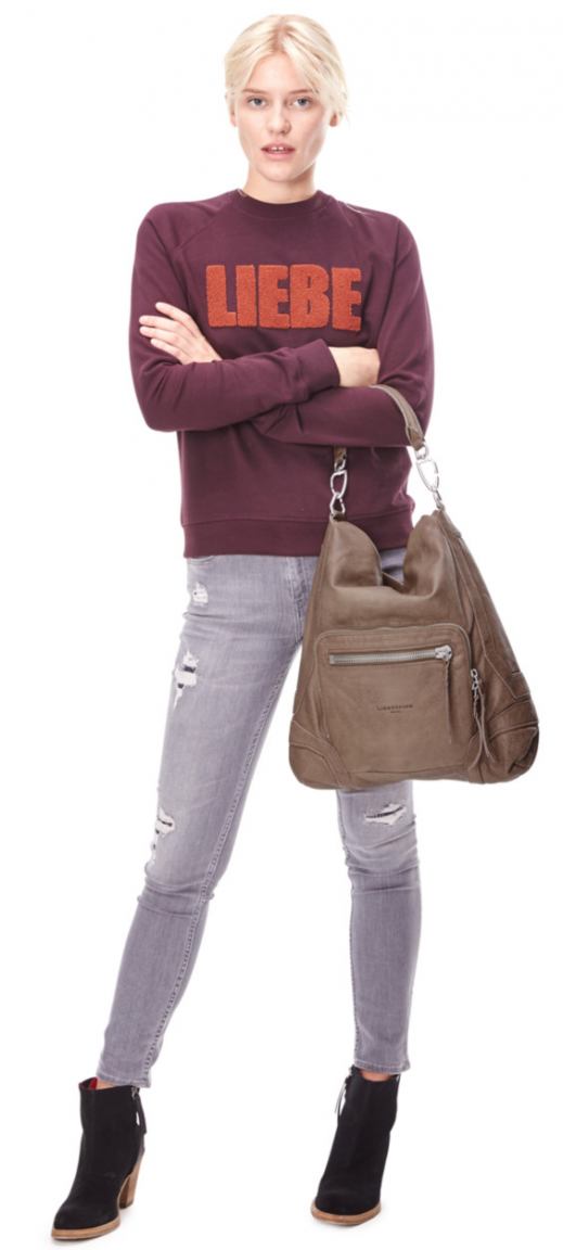 Liebeskind Hitachi Beuteltasche Double Dye Tosa Inu Brown