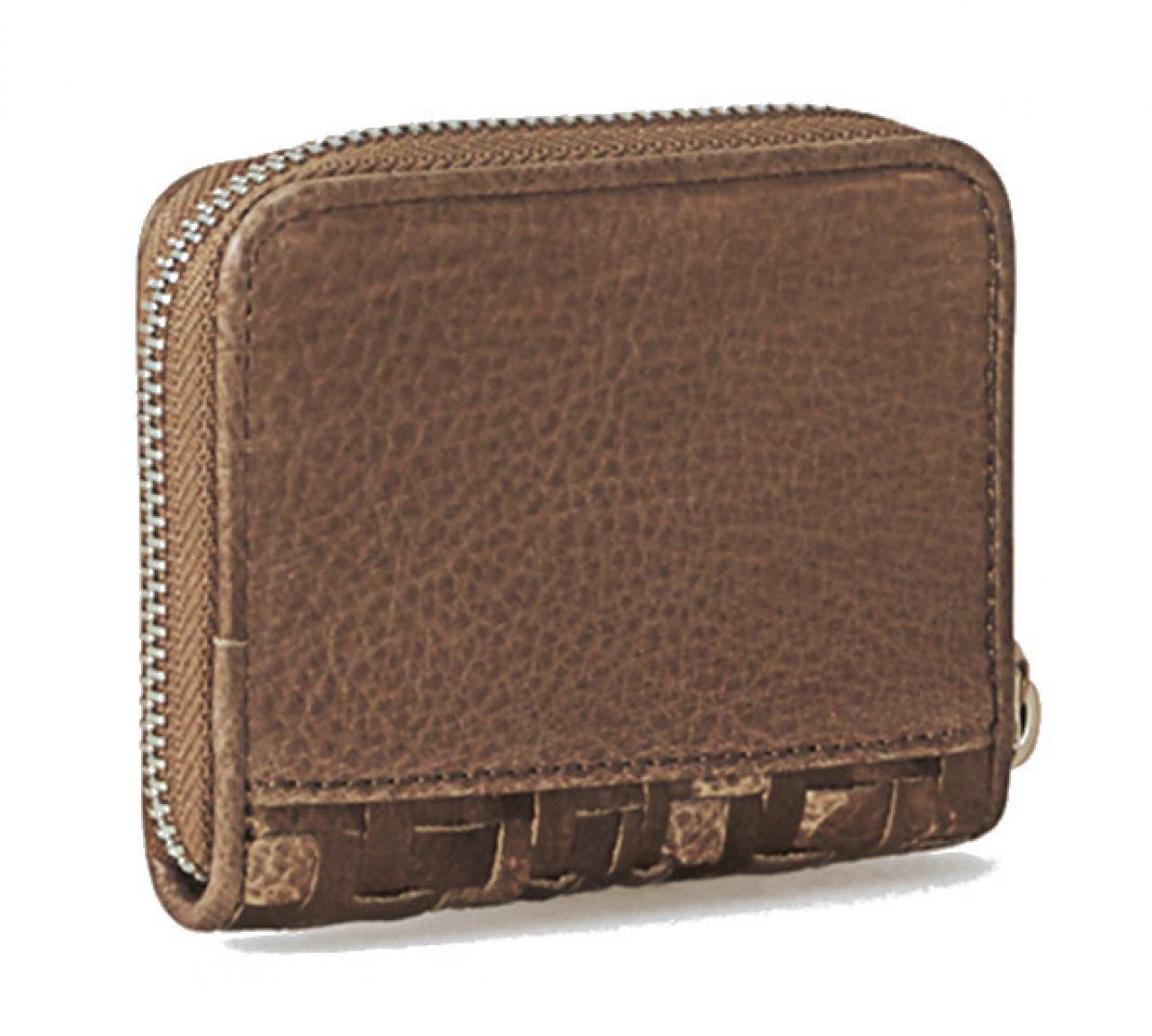 Liebeskind Lederbörse Etui DotS7 Weave Double Rhino Brown