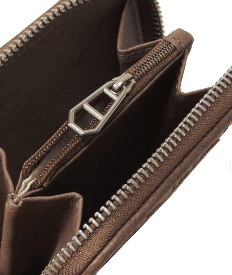 Liebeskind Lederbörse Etui DotS7 Weave Double Rhino Brown