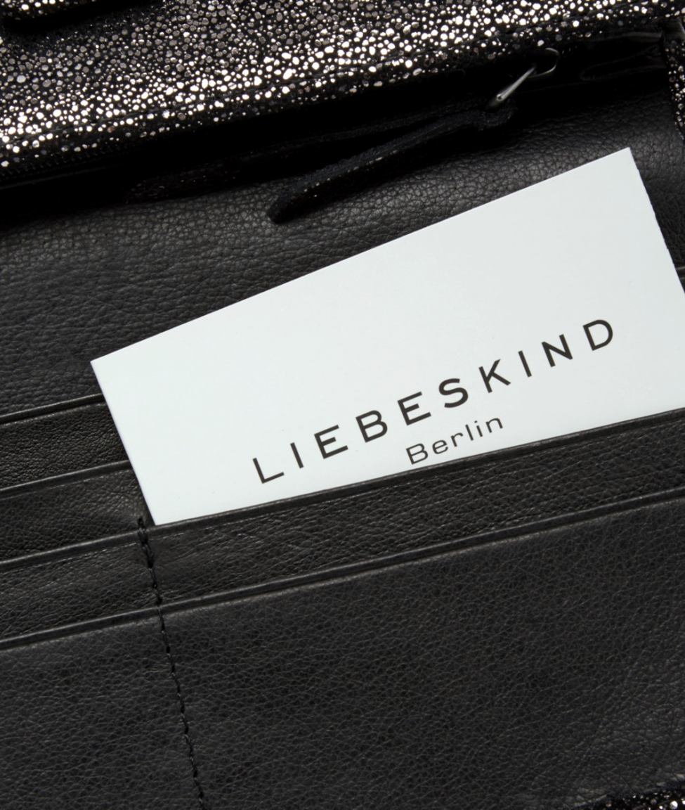 Liebeskind Leonie Geldbörse Covered Glitter Black
