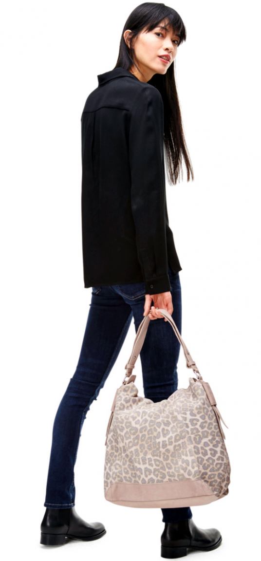 Liebeskind Medea Schultertasche Leder Double Dye Beige Leo