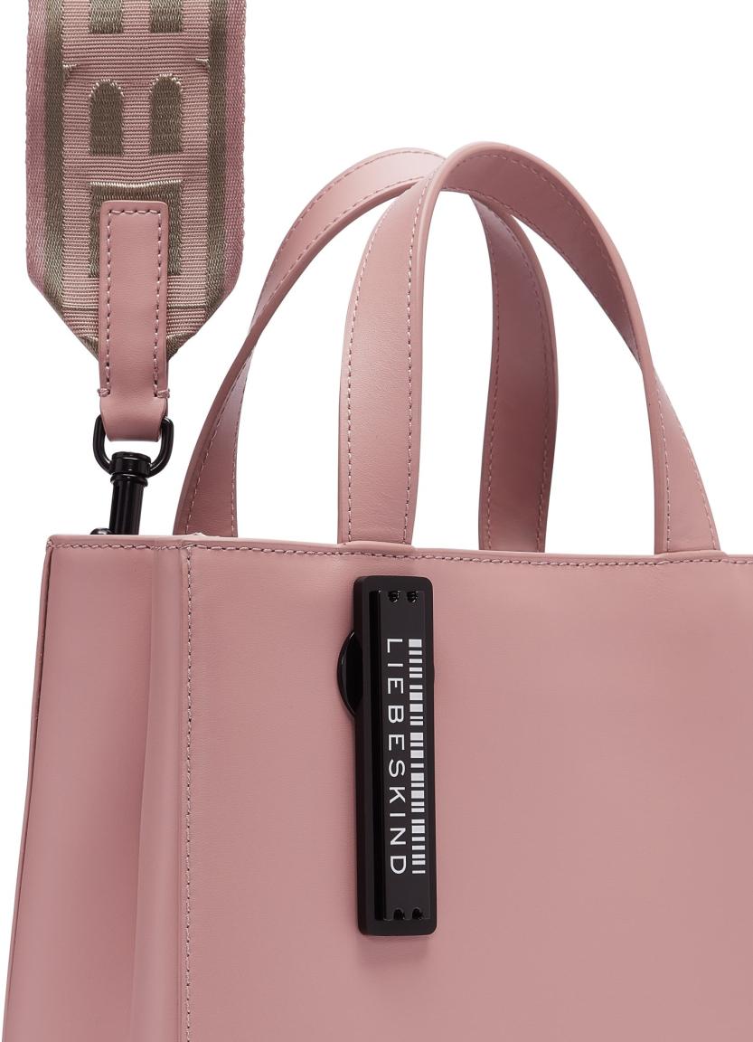 Liebeskind Paper Bag Tote S Raving Rose Handtasche altrosa Glattleder