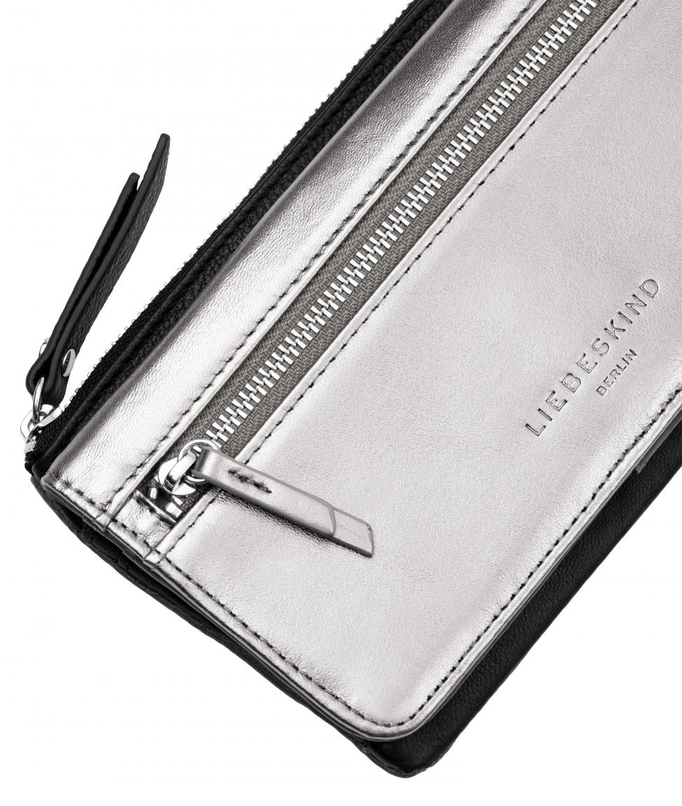 Liebeskind Pepino Layla warm metal silber grau Brieftasche RFID