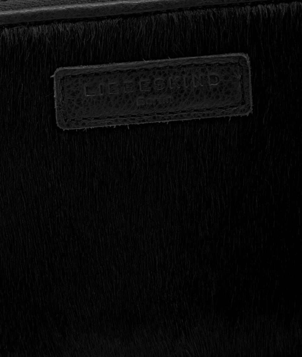Liebeskind SallyR Reißverschlussbörse Fell Pony Ninja Black