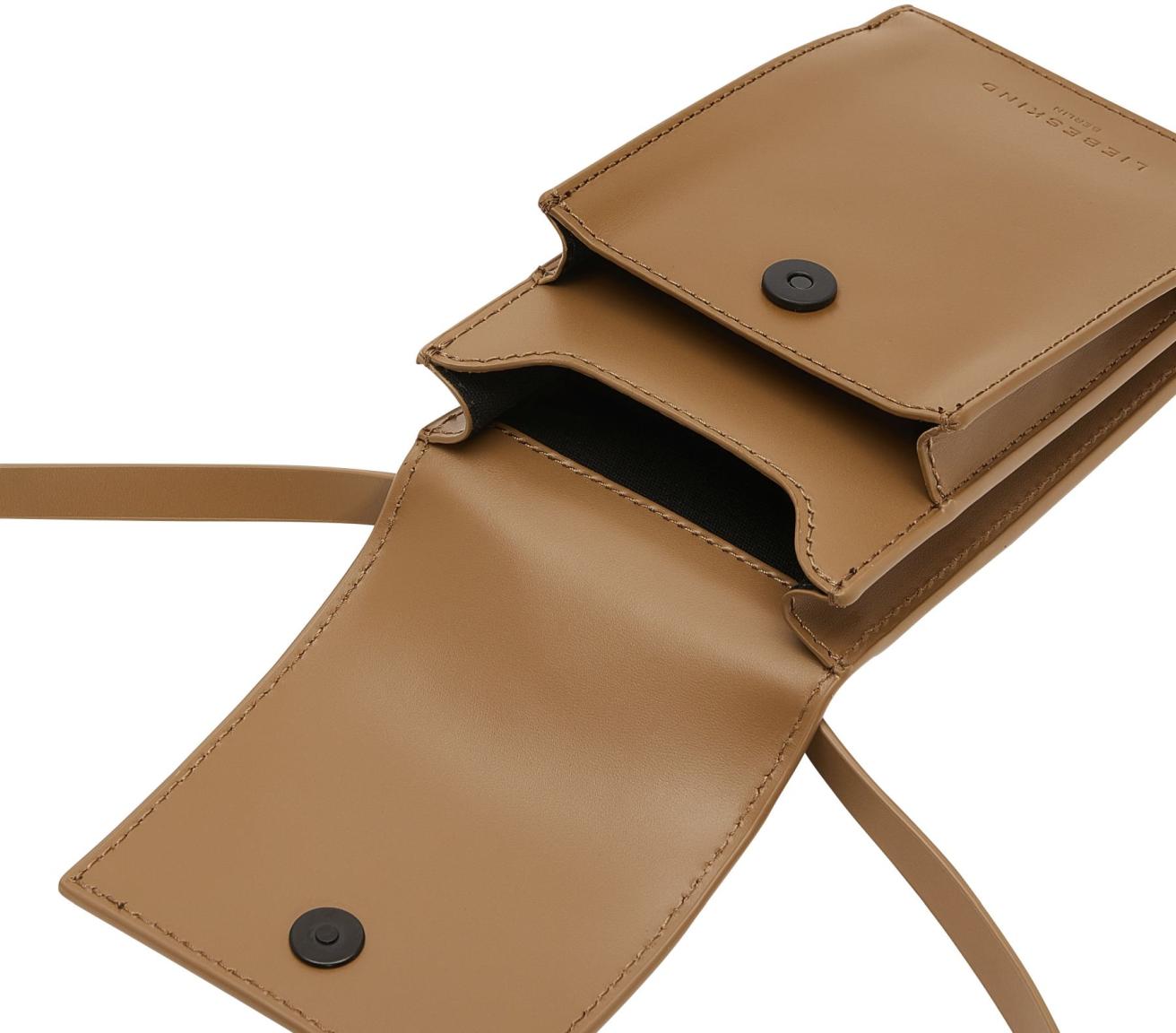 Liebeskind Smartphonetasche Paper Bag Mobile Pouch Tiramisu Leder Braun