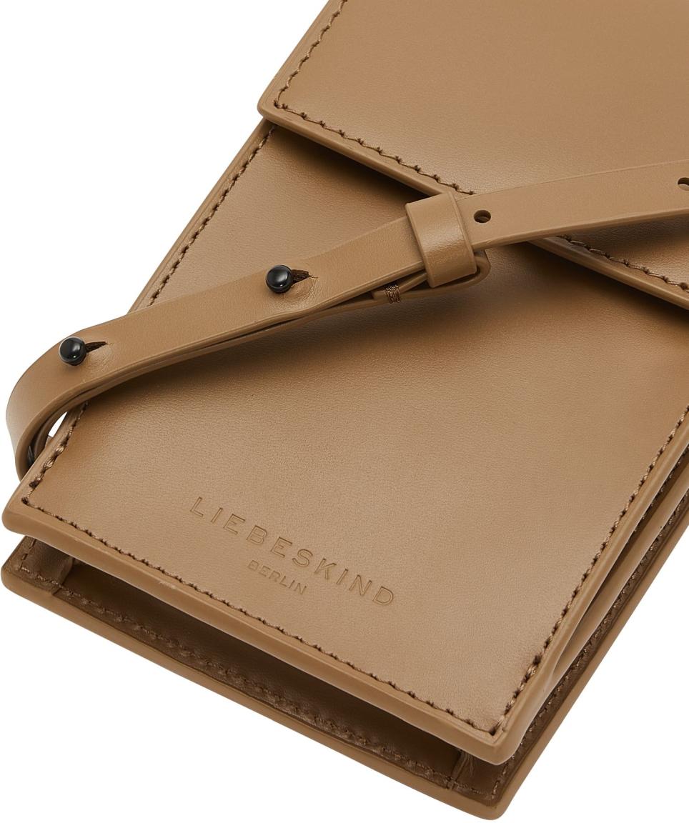 Liebeskind Smartphonetasche Paper Bag Mobile Pouch Tiramisu Leder Braun