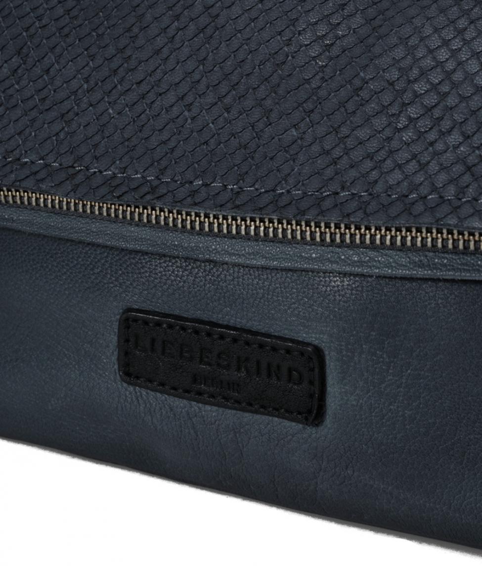 Liebeskind Umhängetasche Anacortes Schlangenprägung Blau