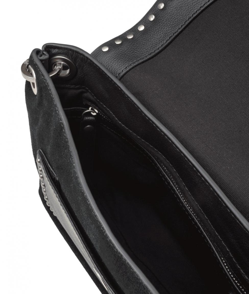 Liebeskind Umhängetasche Scouri SRCrosMA2 Velours braun Nieten