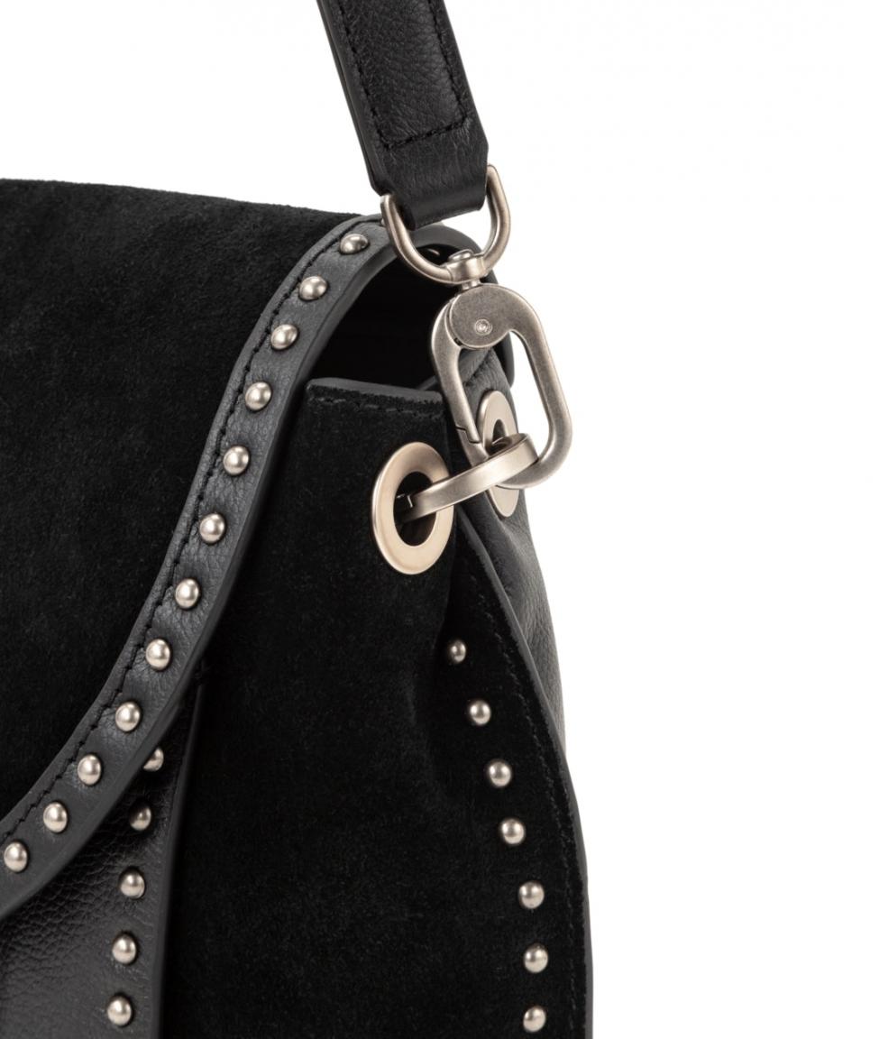 Liebeskind Umhängetasche Scouri SRCrosMA2 Velours braun Nieten