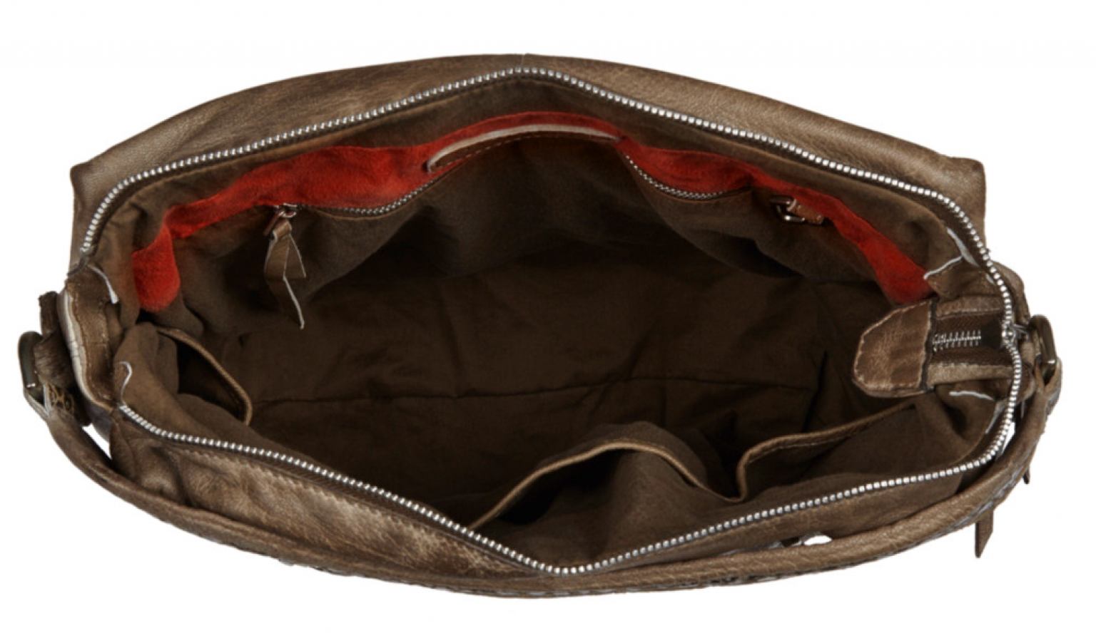 Liebeskind Yoki Lederbeutel Sprayed Tumbled Goat Rhino Brown