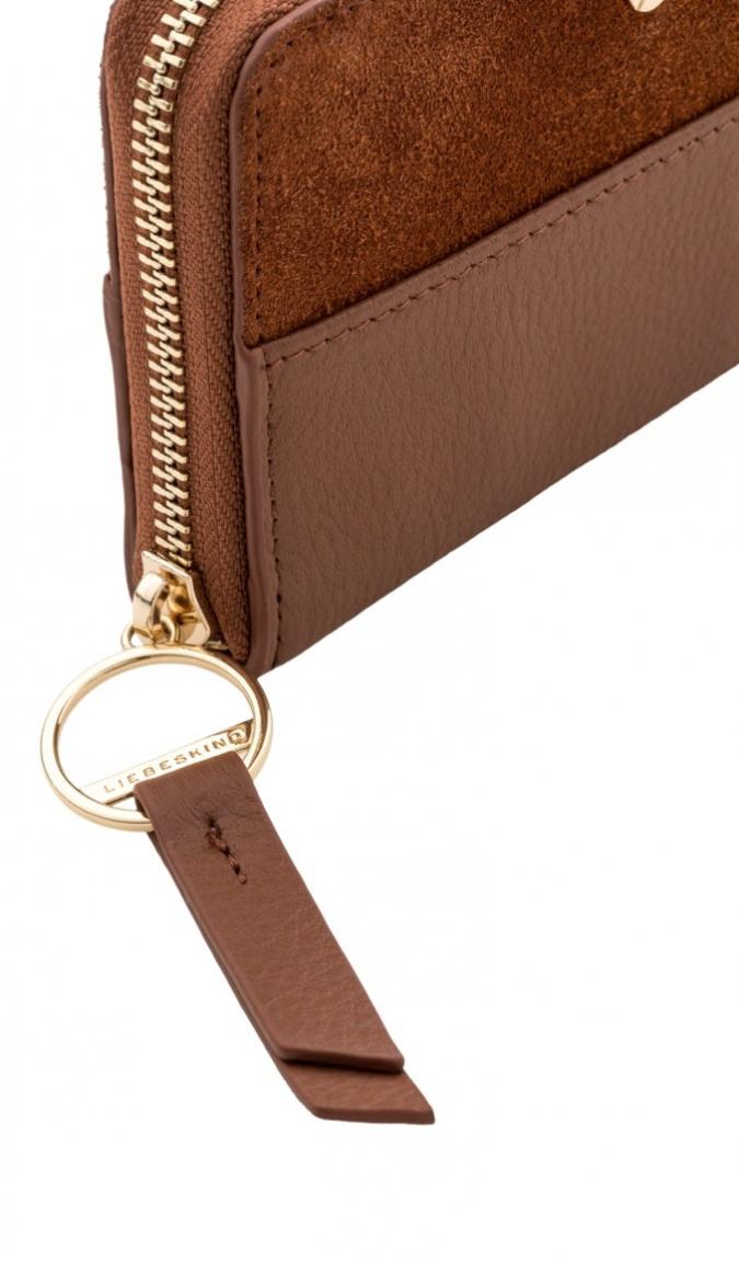 Liebeskind Ziparound-Börse Gigi braun Toffee Schrauben Ledermix