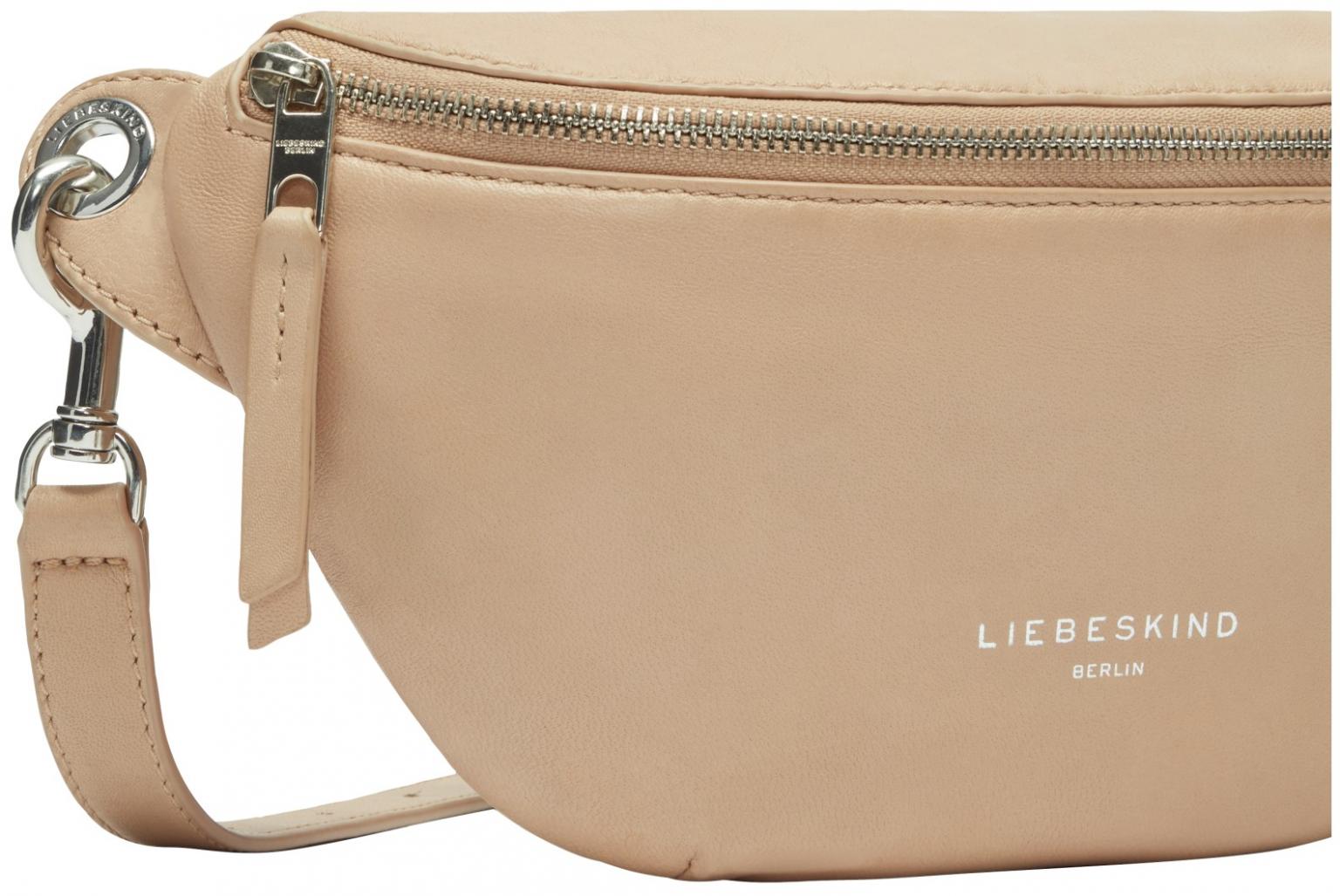 Liebeskind moderne Bauchtasche Tavia beige Leder