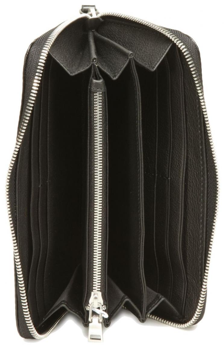 Lily Glossy black glänzende Lederbörse Les Visionnaires