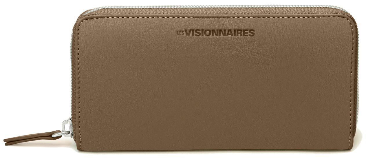 Lily Silky Geldbörse Lammleder Taupe Brown Les Visionnaires