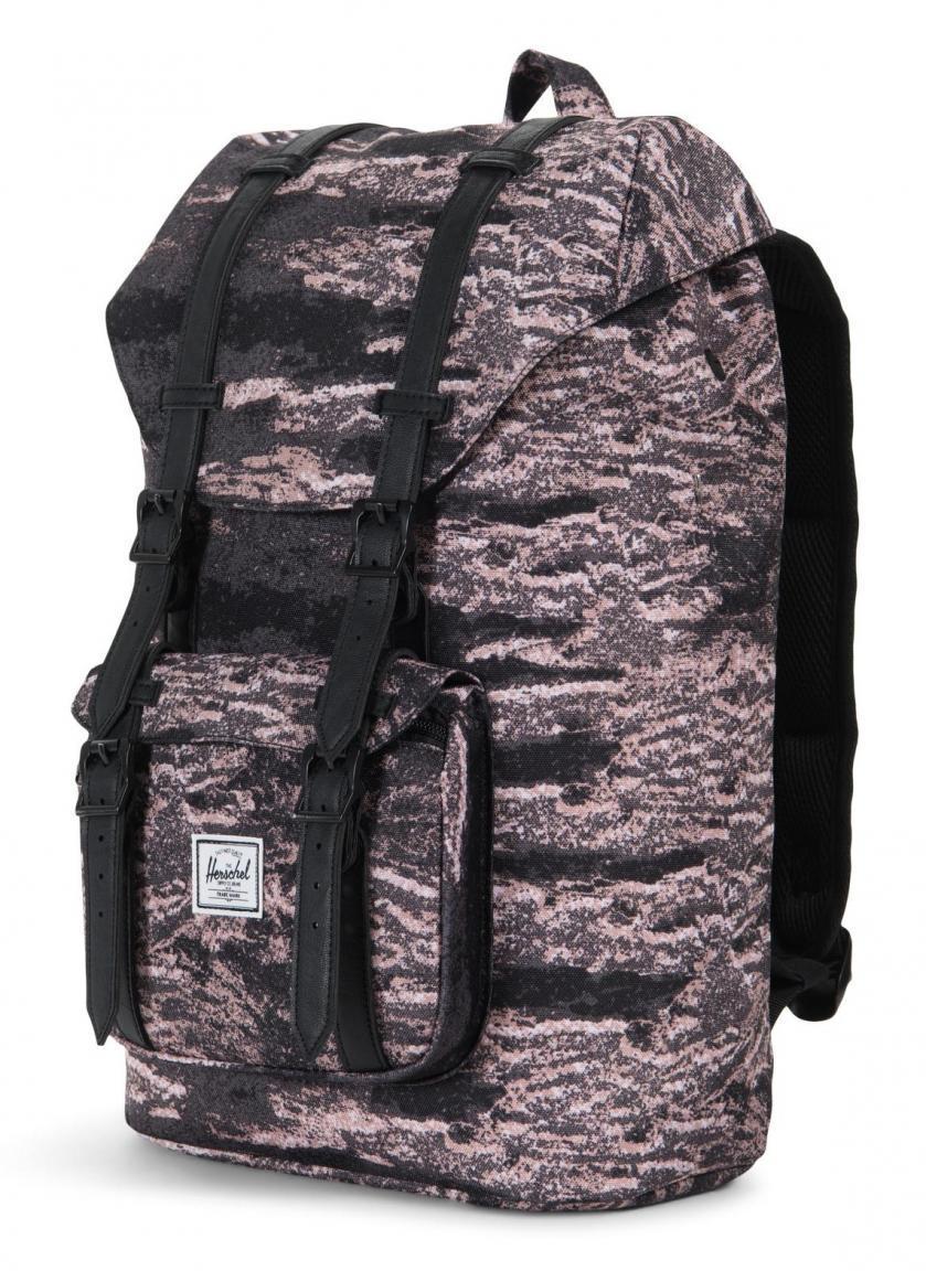 Little America M Herschel Laptoprucksack Ash Rose rosa schwarz