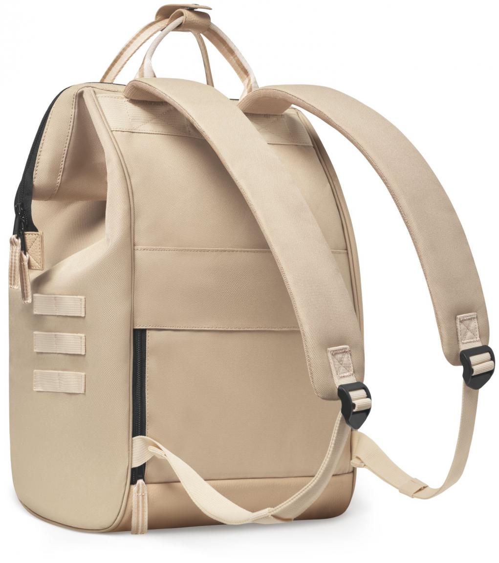 Lobito heller Freizeitrucksack Cabaia Large Adventurer beige Wechseletui
