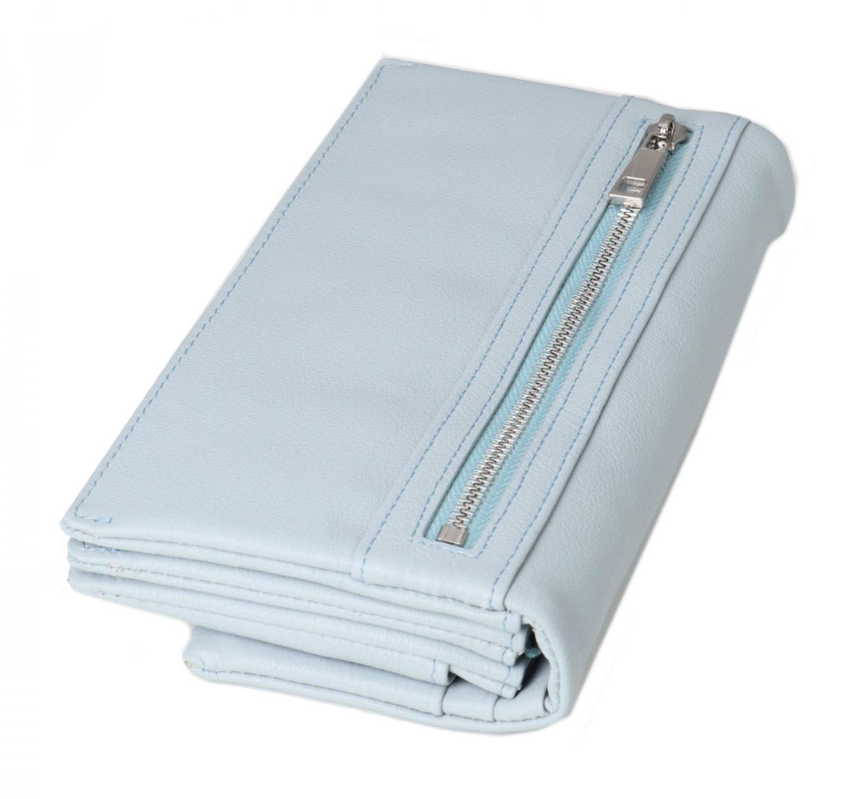 Longbörse Leder Heatbeat FREDsBRUDER Light Blue