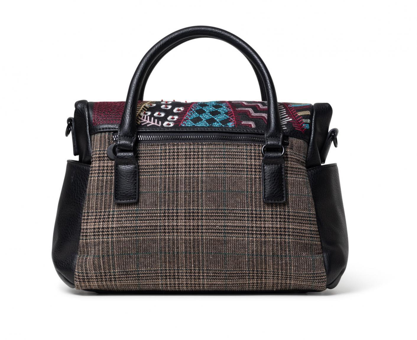 Loverty Desigual Tasche Lululove Karo Gris Oscuro