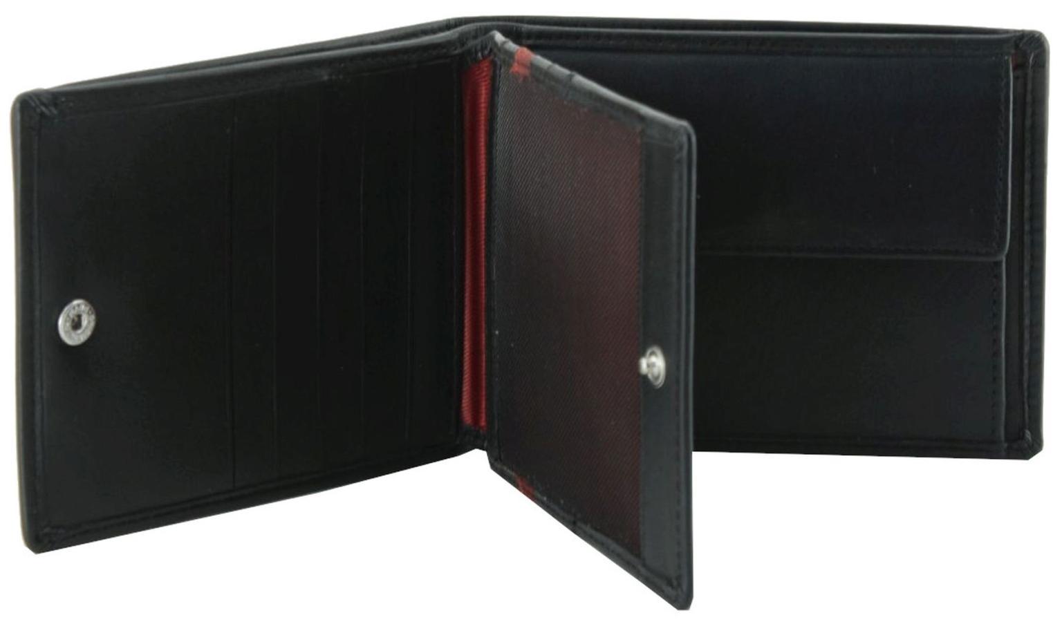Luciano Herrengeldtasche Black Gathman Billfold h10 Schwarz