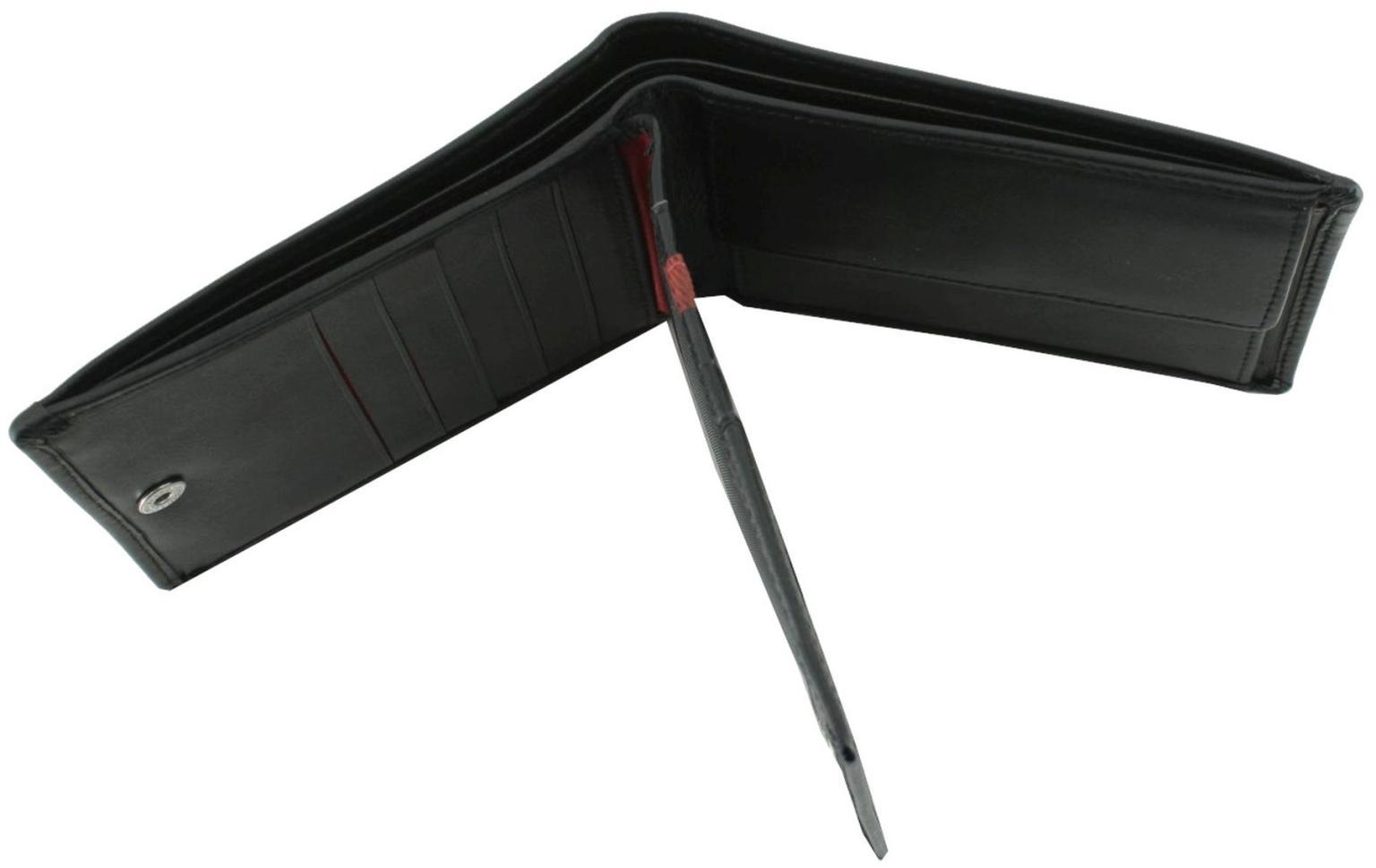 Luciano Herrengeldtasche Black Gathman Billfold h10 Schwarz