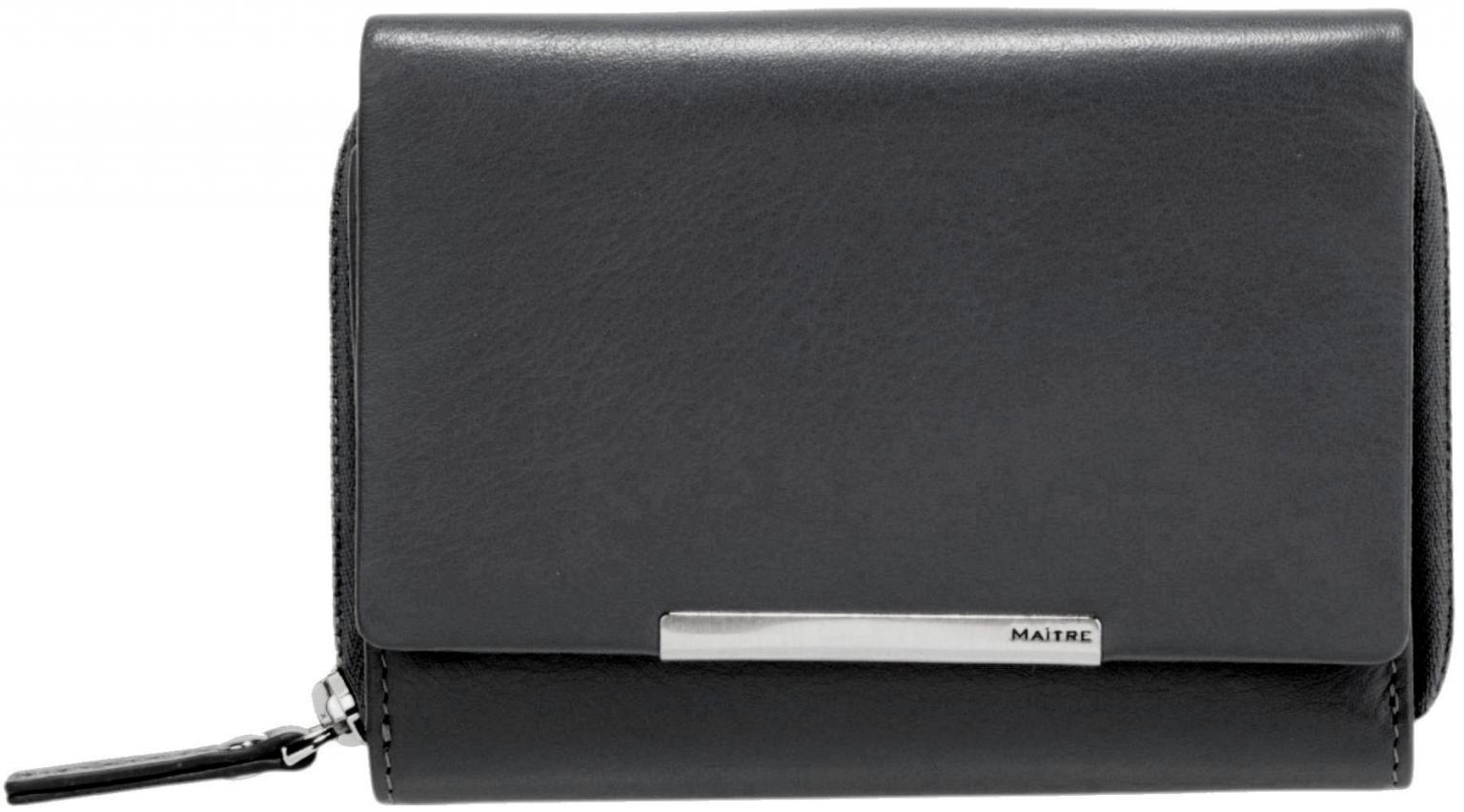 MAITRE Unisex Geldbörse Belg Dagrete Black Leder 