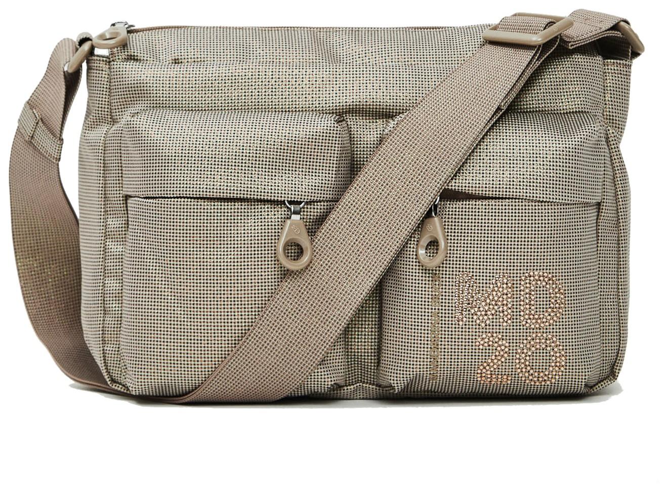 MD20 Lux Crossover Galaxy glitzernde Umhängetasche violett blau Mandarina Duck