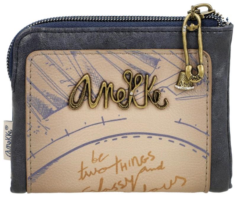 Mademoiselle Studio Geldtasche Anekke blau taupe Mode